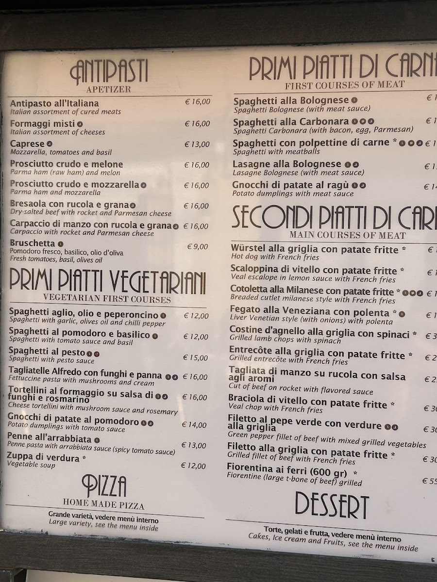 Alle Zattere Photo Menu 4