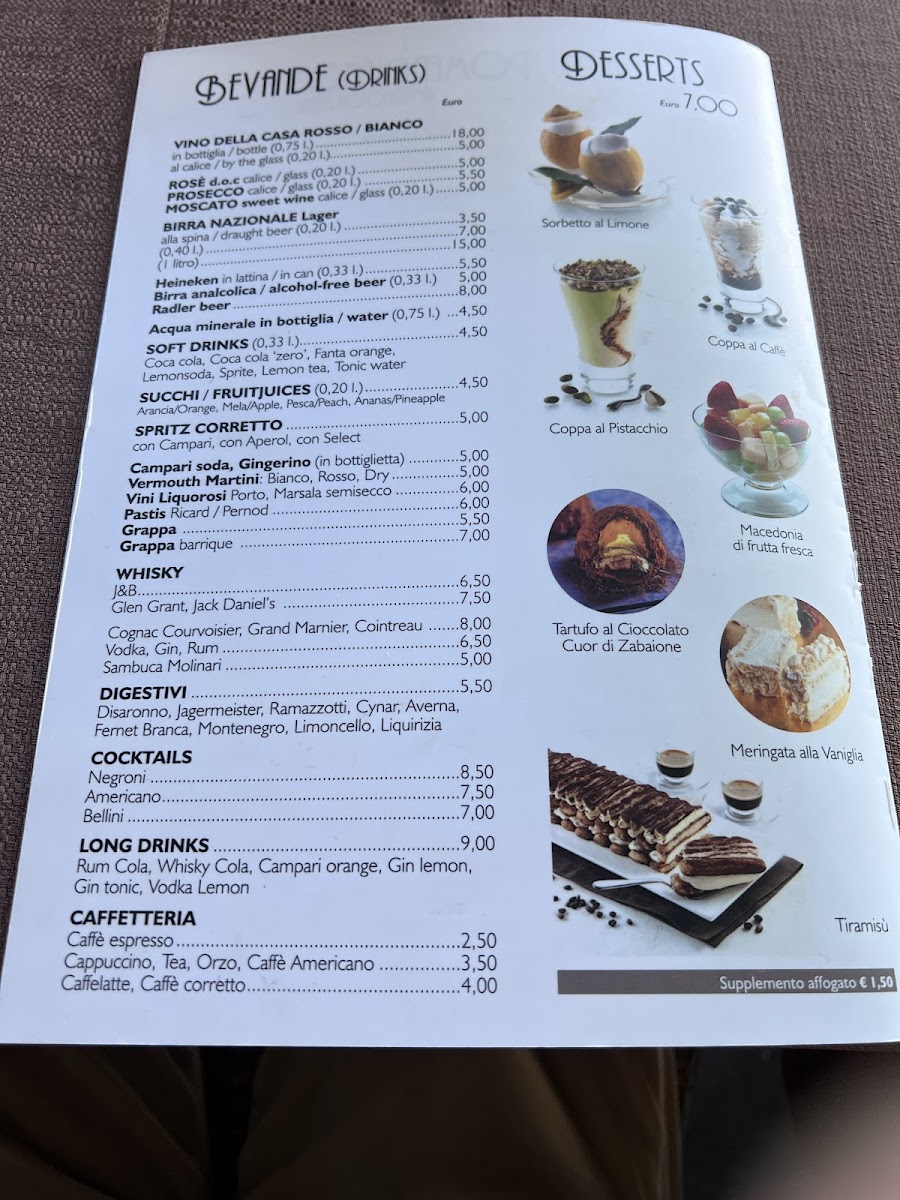 Alle Zattere Photo Menu 7