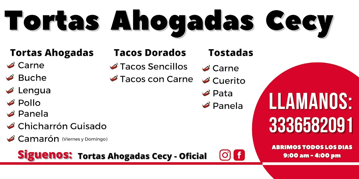 Tortas Ahogadas CECY Photo Menu 1