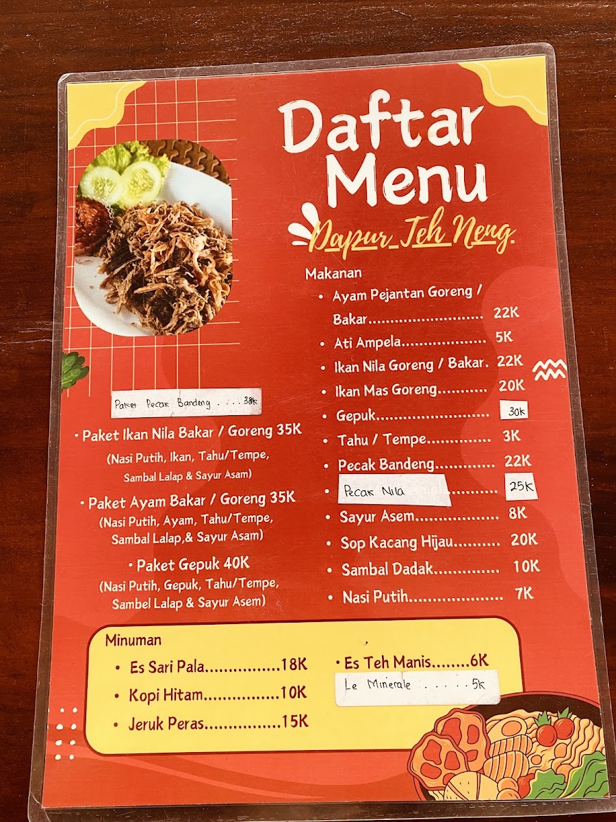 Pecak bandeng dapur Teh neng Photo Menu 1