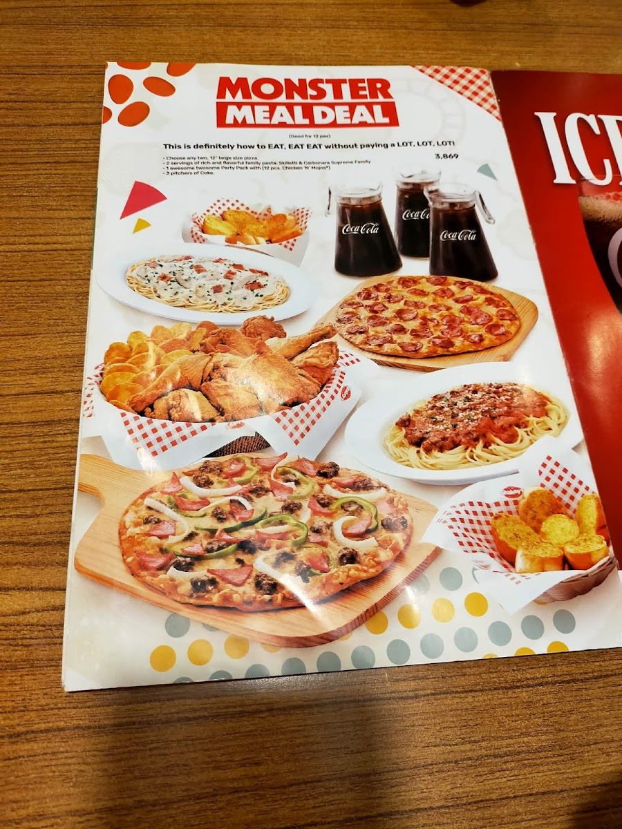 Shakey's Pizza Parlor - Galleria Photo Menu 3