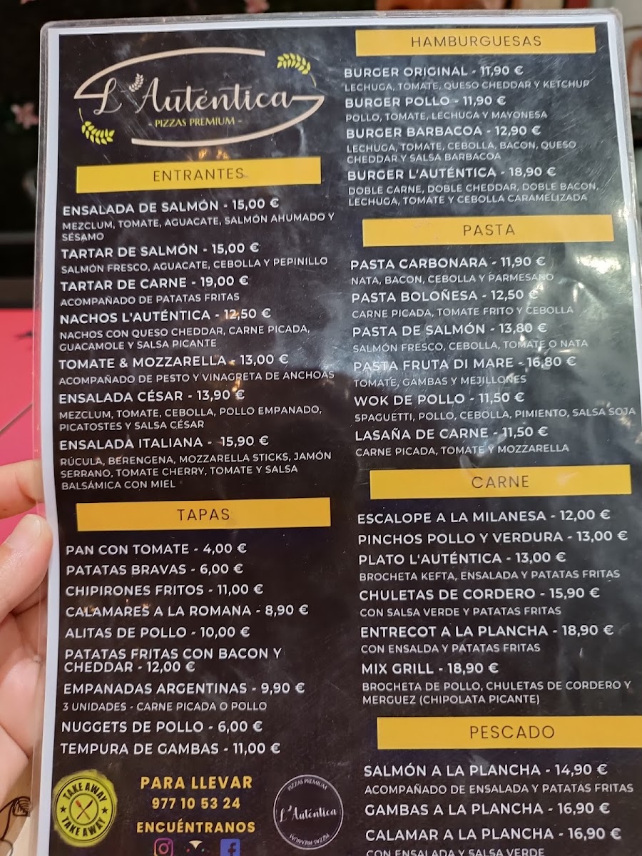 Pizzeria L'autentica Salou Photo Menu 3