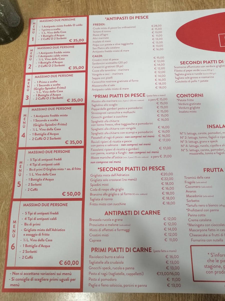 Ristorante Pizzeria Cavalieri Spiaggia Photo Menu 2