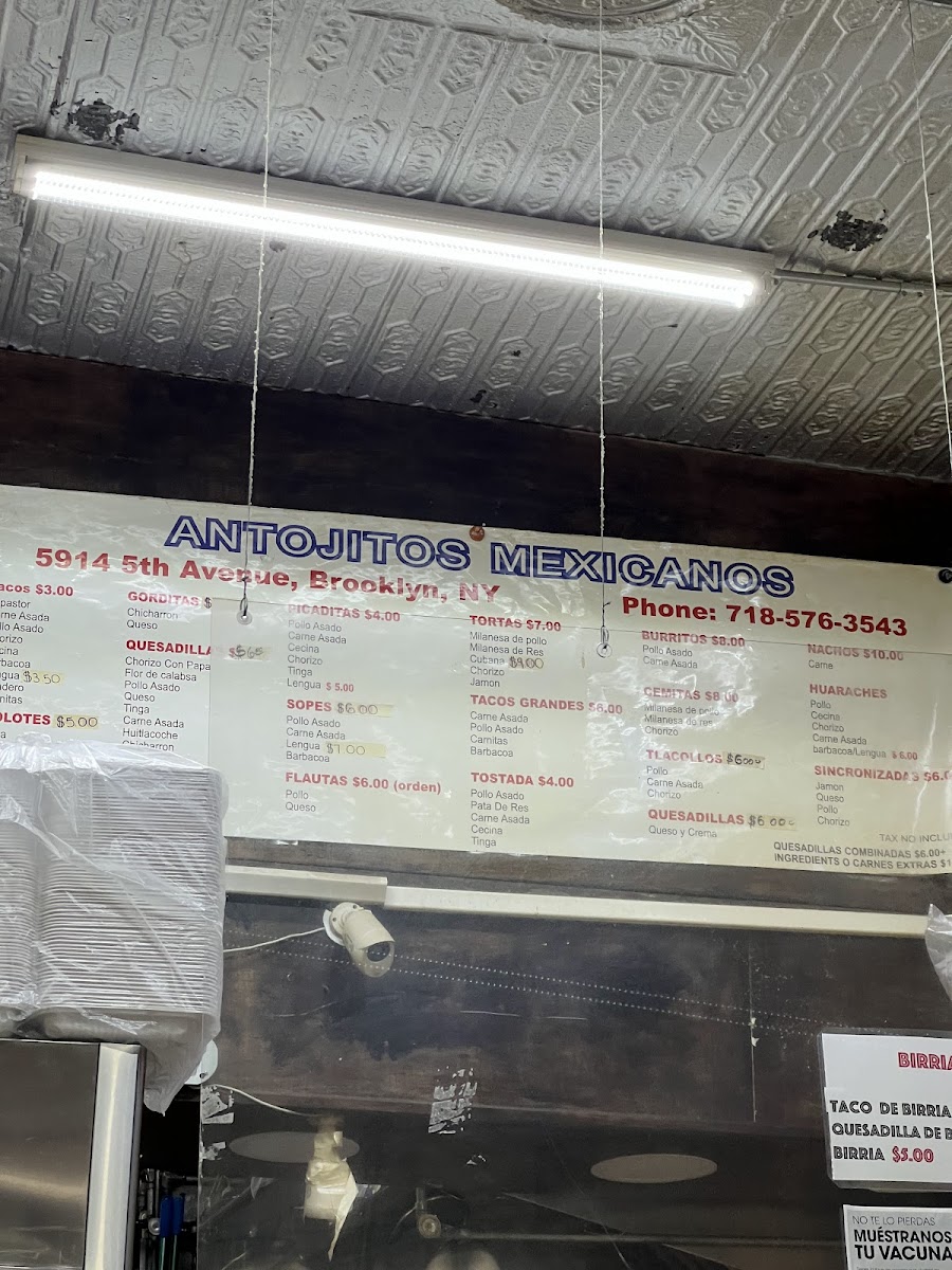 Antojitos Mexicanos Deli Photo Menu 3