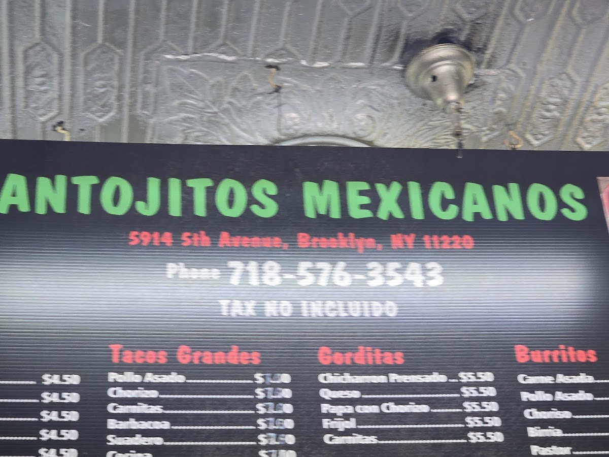 Antojitos Mexicanos Deli Photo Menu 4