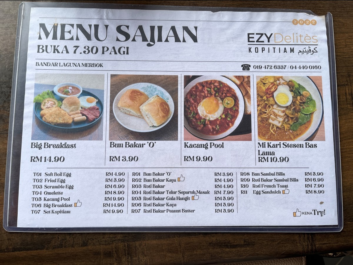 Ezy Delites Cafe Photo Menu 1