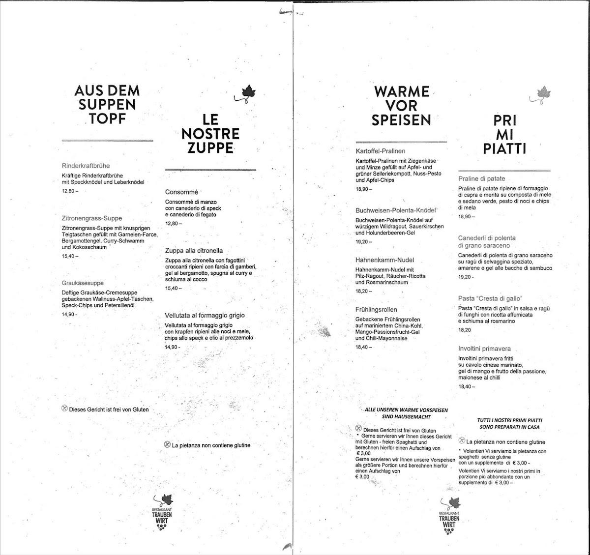Restaurant Finsterwirt - Oste Scuro Photo Menu 6