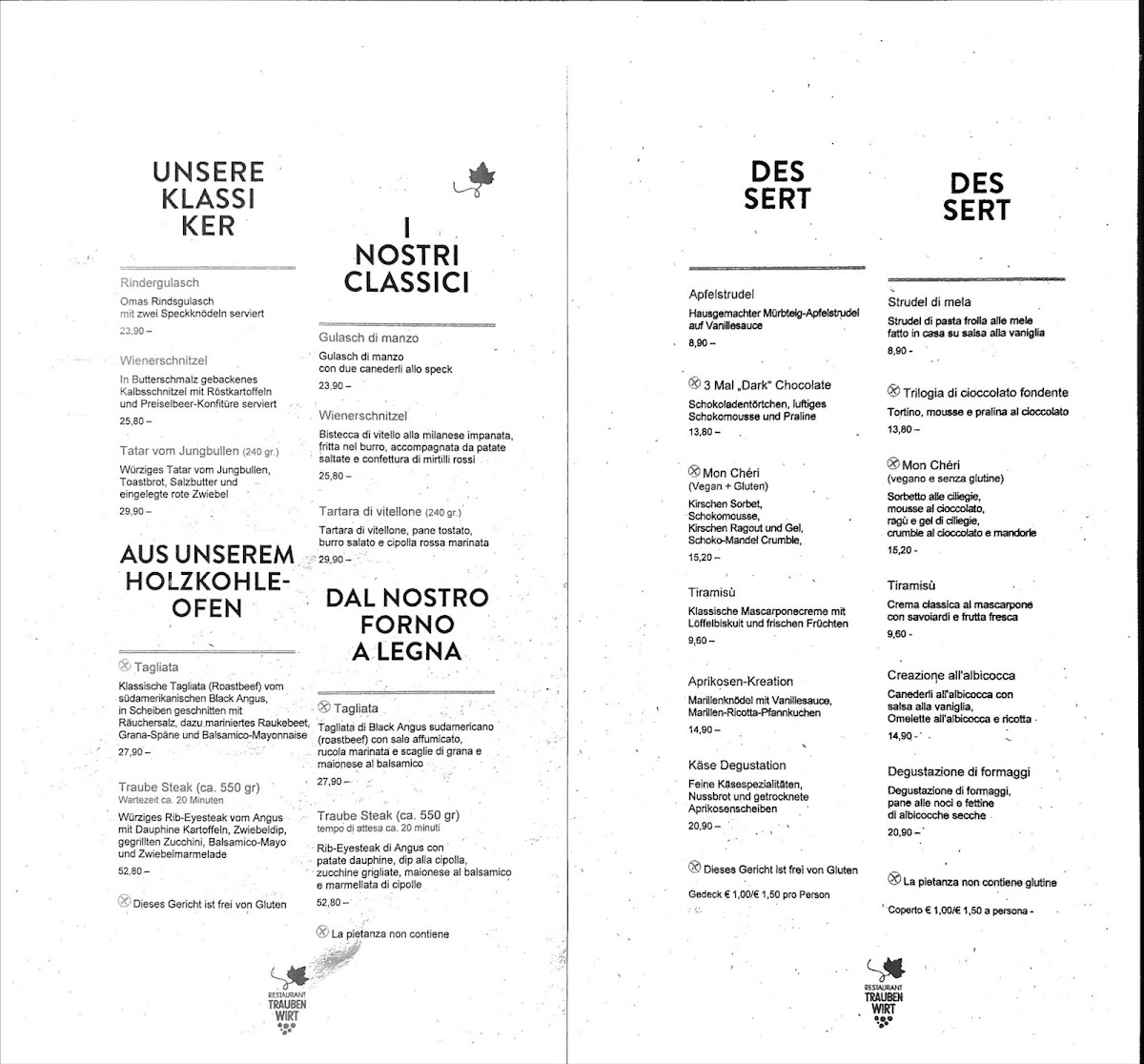 Restaurant Finsterwirt - Oste Scuro Photo Menu 7