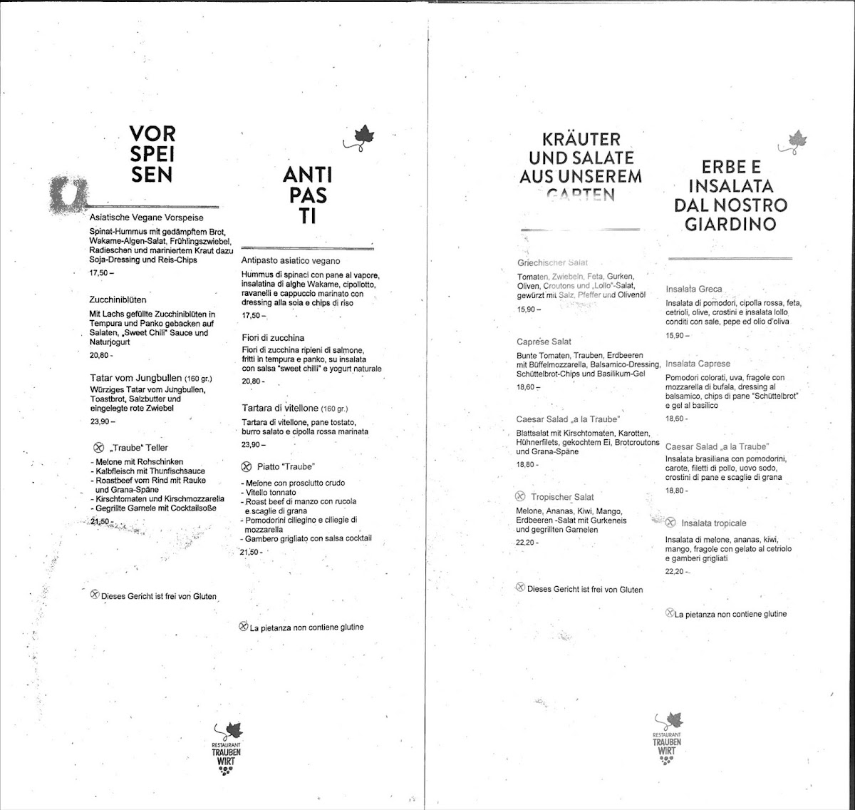 Restaurant Finsterwirt - Oste Scuro Photo Menu 8
