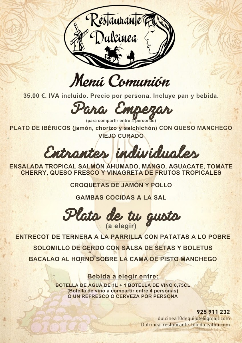 Restaurante Dulcinea Photo Menu 7