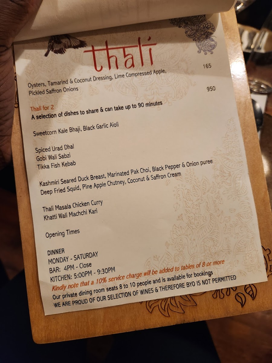 Thali Restaurant Photo Menu 8