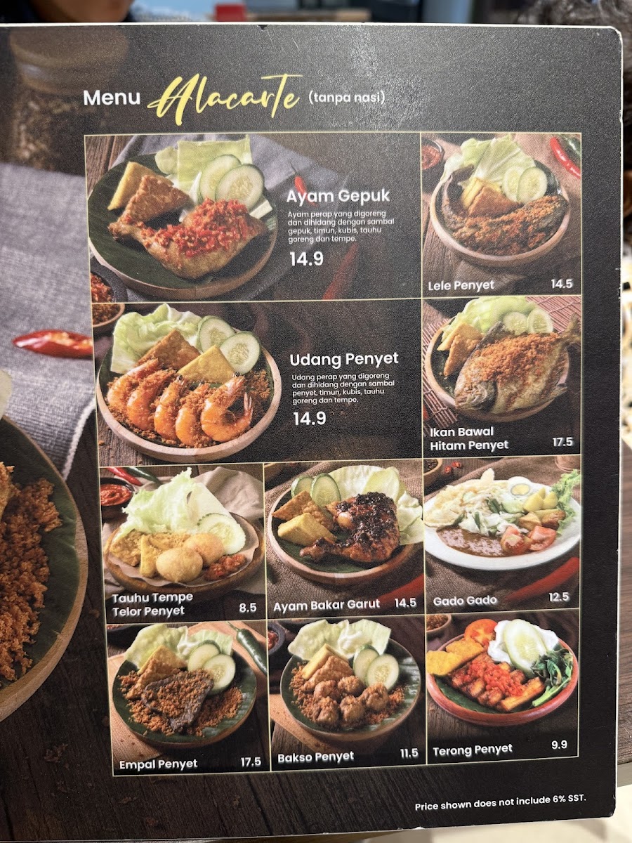 Ayam Penyet AP @NU Sentral Photo Menu 7