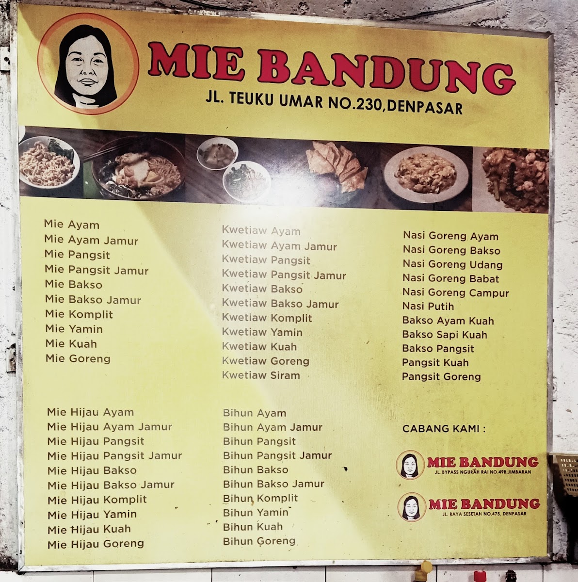 Mie Bandung Photo Menu 1