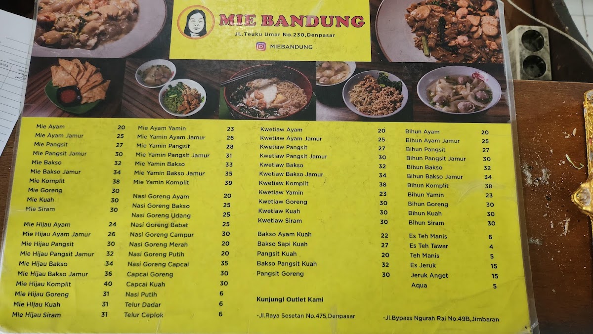 Mie Bandung Photo Menu 5