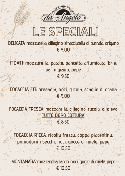 Pizzeria da Angelo Photo Menu 2