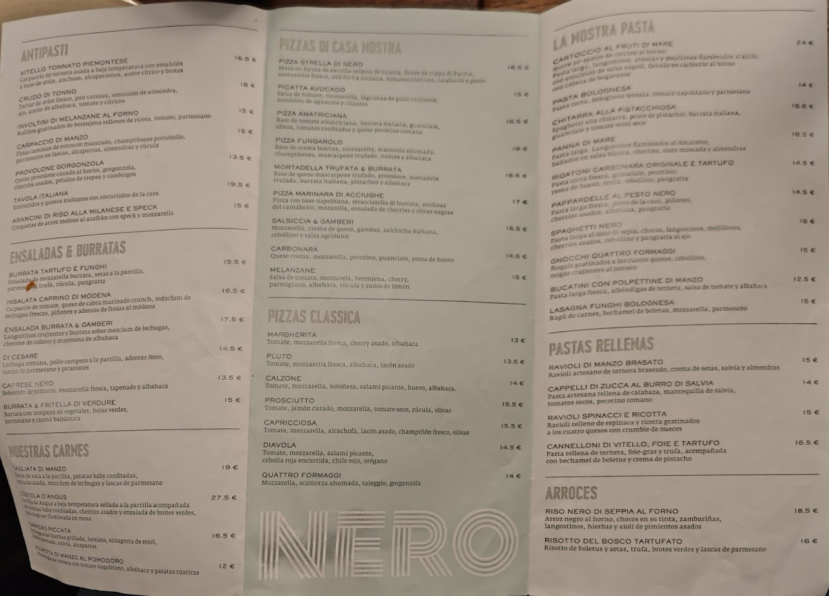 Restaurante Nero Photo Menu 1