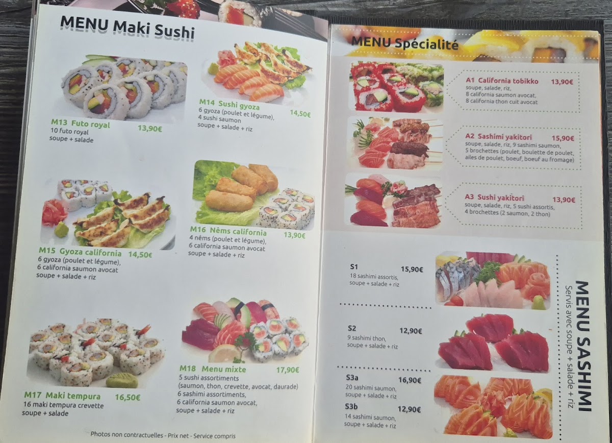 Sushi Ajisen Photo Menu 1