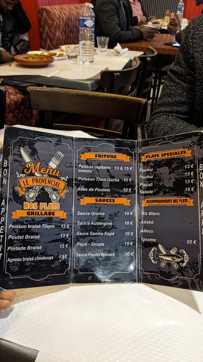 Le Provencial Photo Menu 1