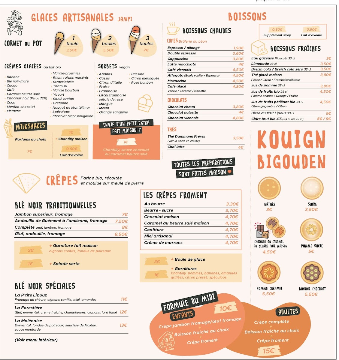 Le p'tit Lipouz Capucins Photo Menu 1