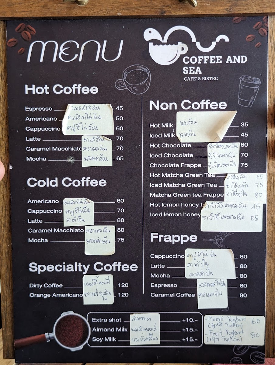 Coffee and Sea Cafe' & Bistro Photo Menu 1