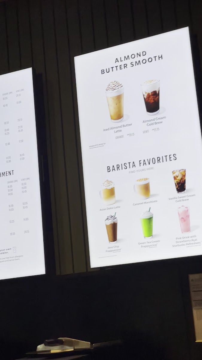 Starbucks Bamboo Hills DT Photo Menu 5