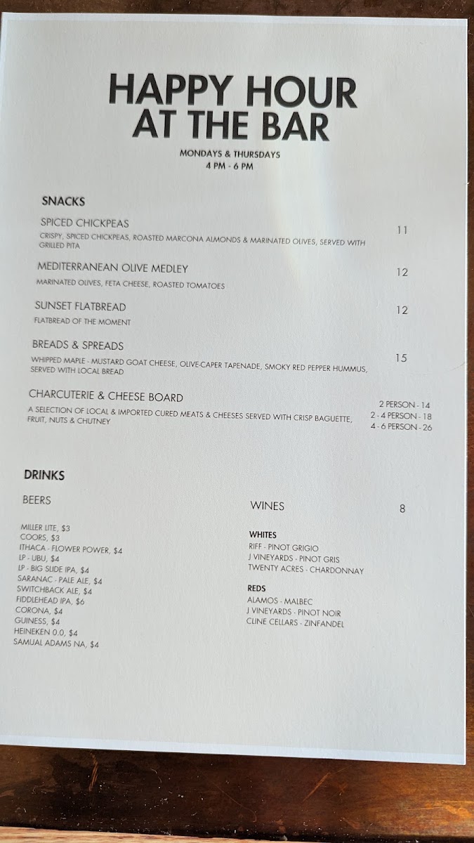 Sunset Bistro Photo Menu 3