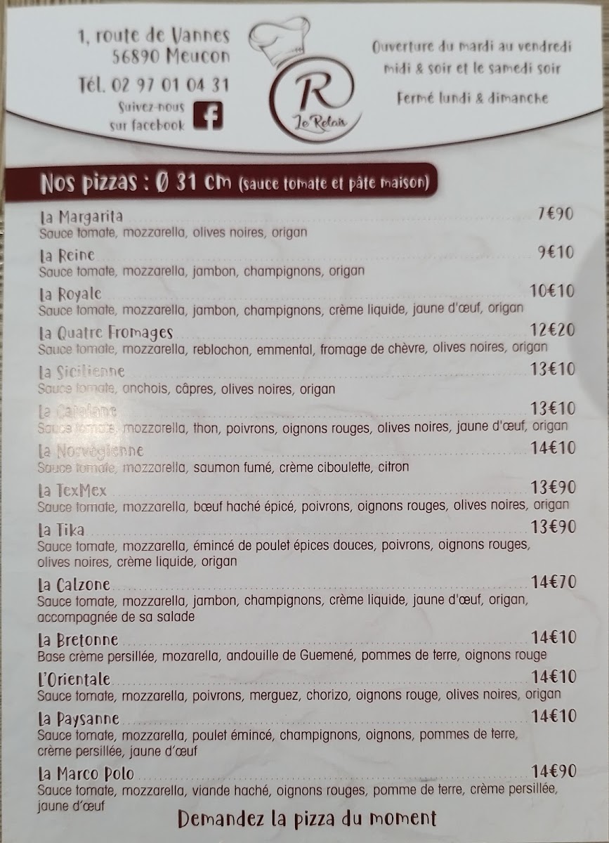 Le Relais de Meucon Photo Menu 4