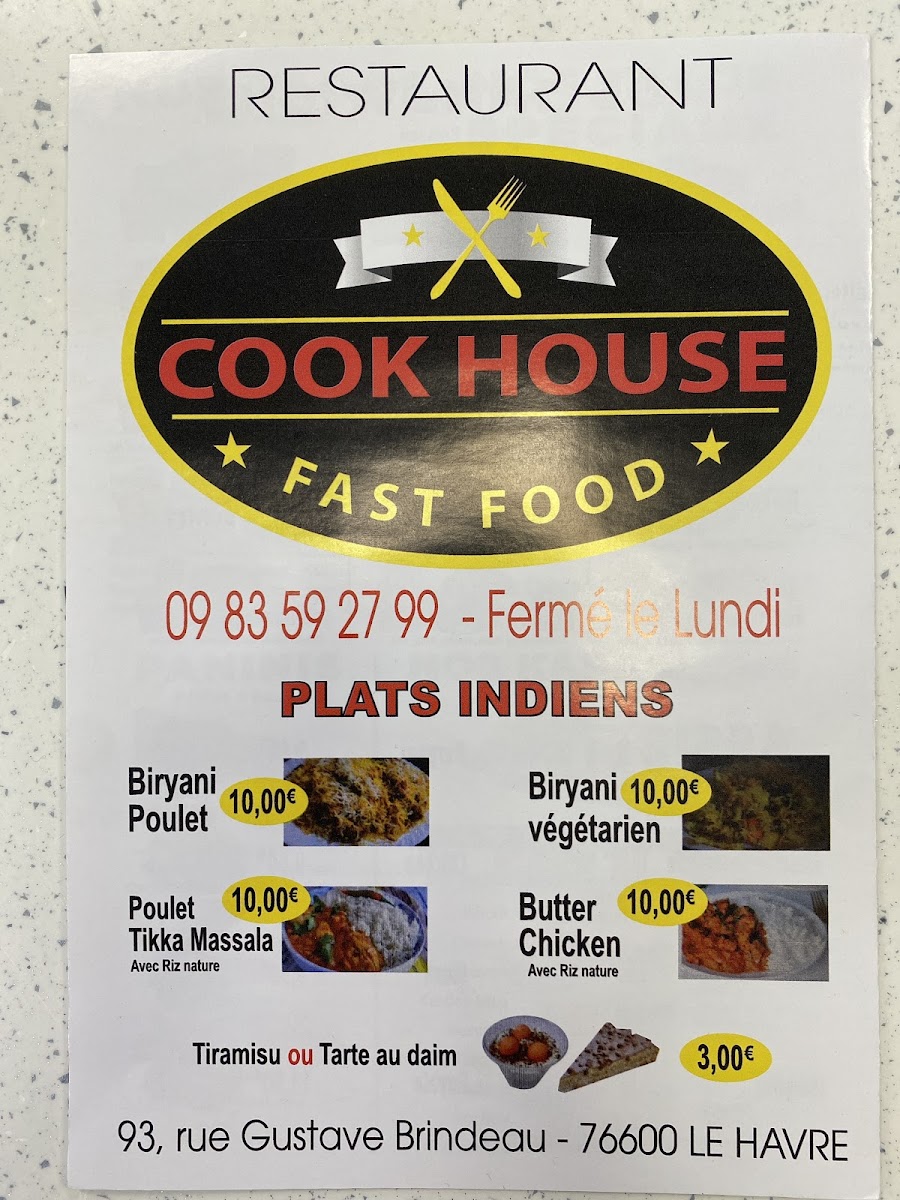 Cook-House Photo Menu 3