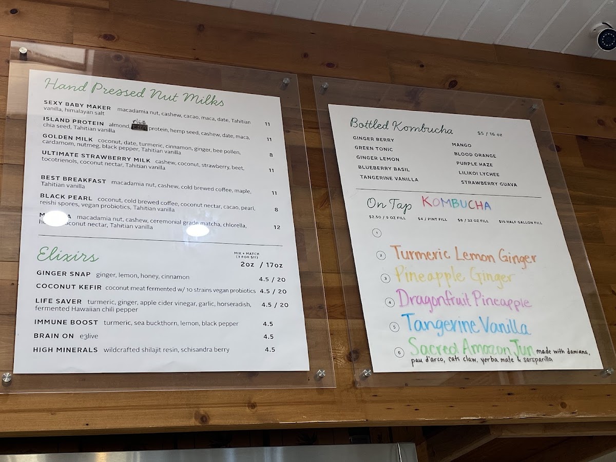 Kauai Juice Co Koloa Photo Menu 8