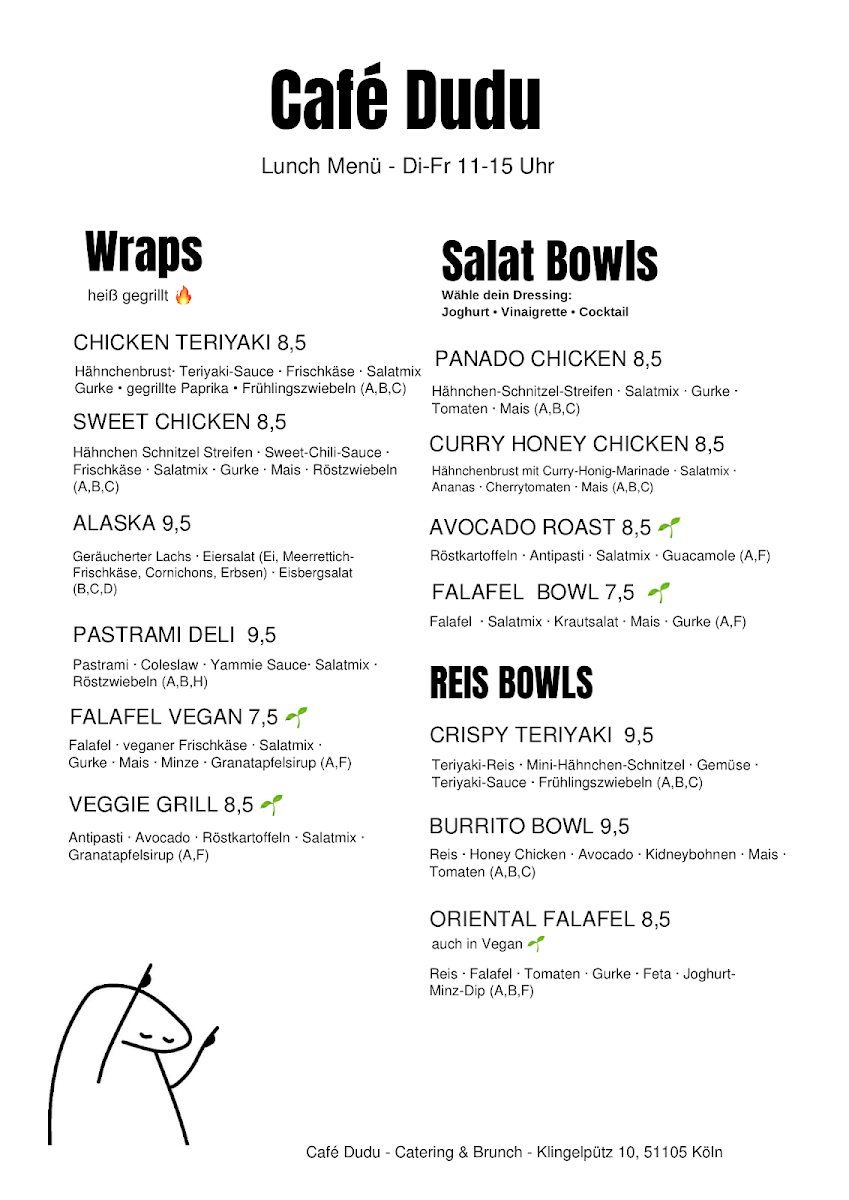 Cafe Dudu | Catering & Brunch Photo Menu 1