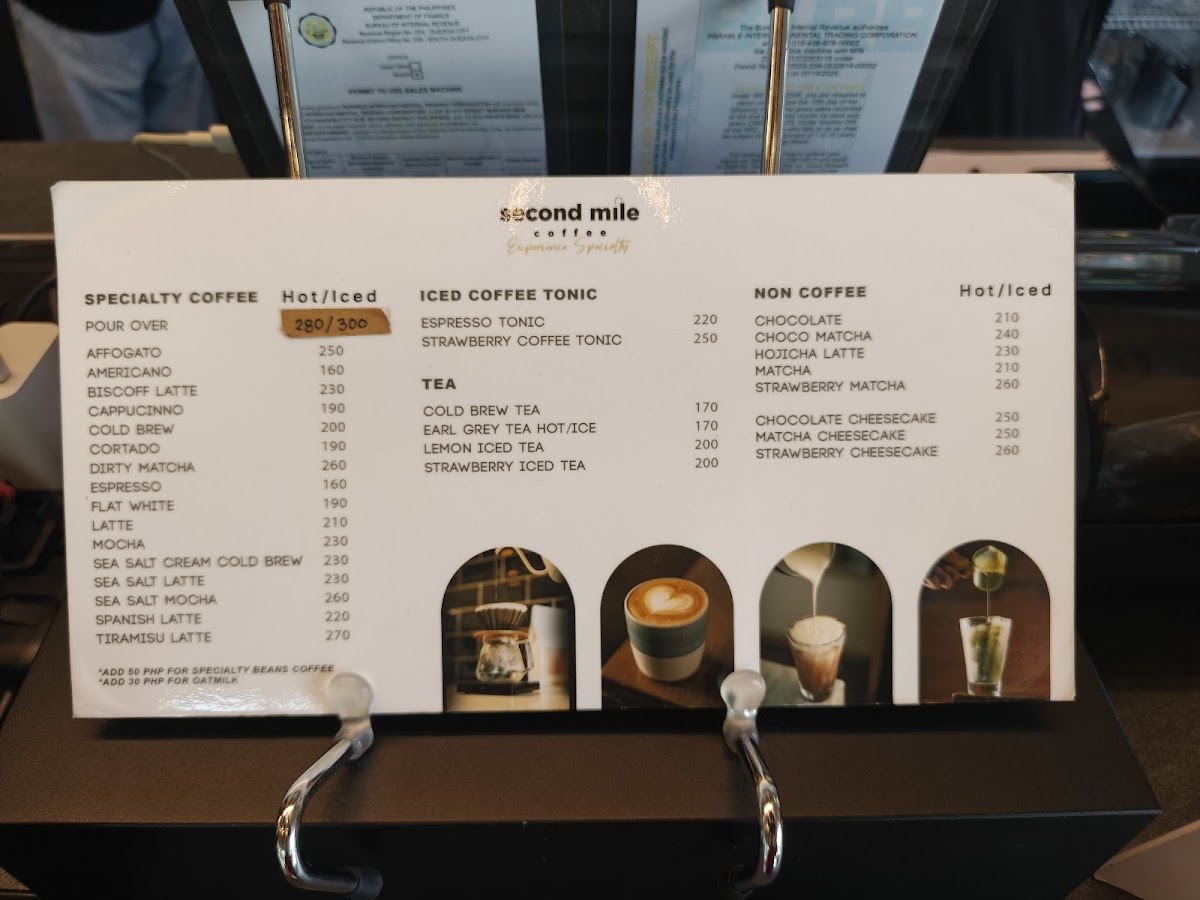 Second Mile Coffee - New Manila Photo Menu 4