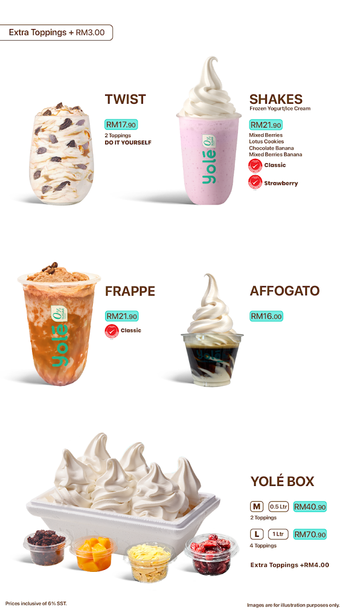 Yolé Mid Valley Megamall Photo Menu 2