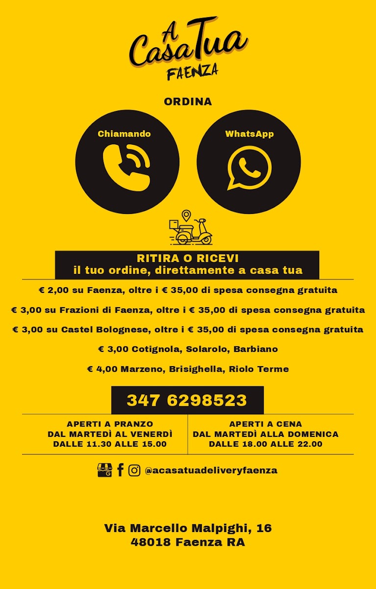 A Casa Tua - Delivery - Faenza Photo Menu 6