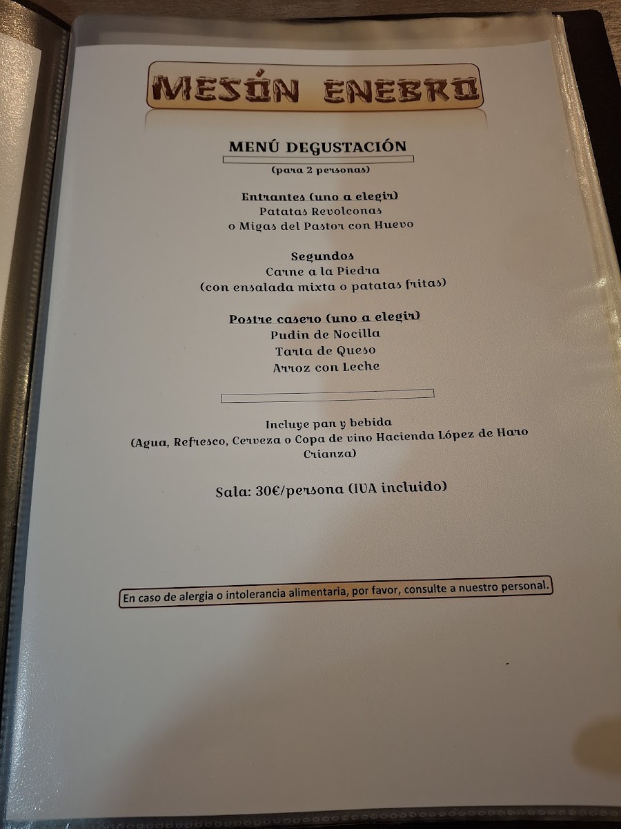 Mesón Enebro Photo Menu 2