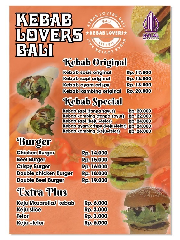 KEBAB LOVERS_BALI Photo Menu 1