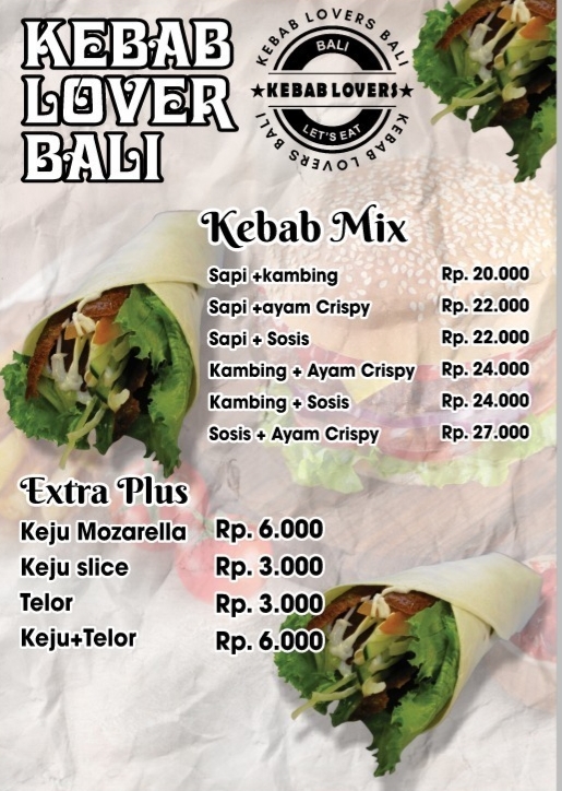 KEBAB LOVERS_BALI Photo Menu 2