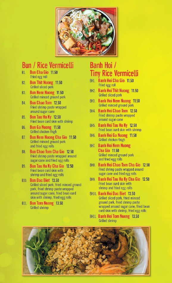 Pho King Vietnamese Cuisine Photo Menu 2