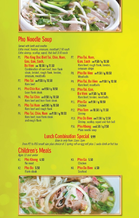 Pho King Vietnamese Cuisine Photo Menu 5