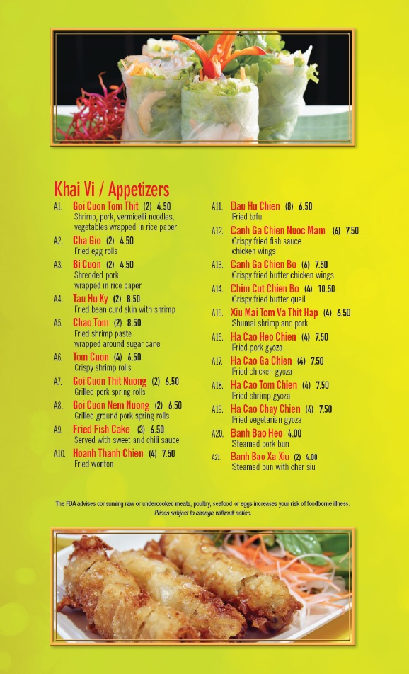 Pho King Vietnamese Cuisine Photo Menu 6