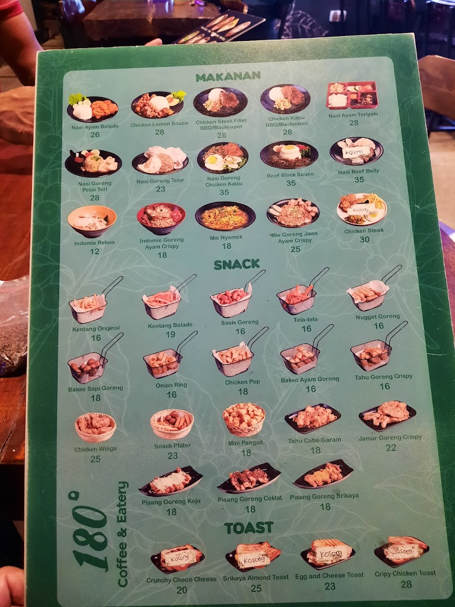 180° COFFEE AND EATERY Photo Menu 2