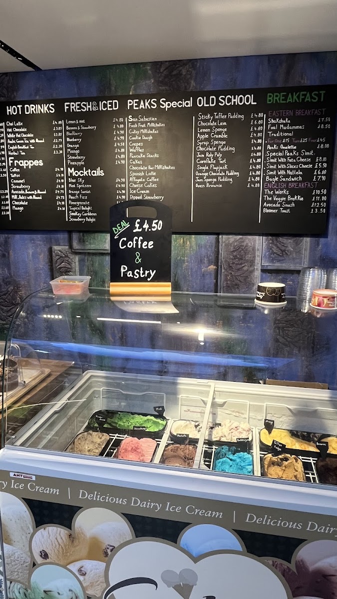 Peaks Dessert & Cafe Photo Menu 1