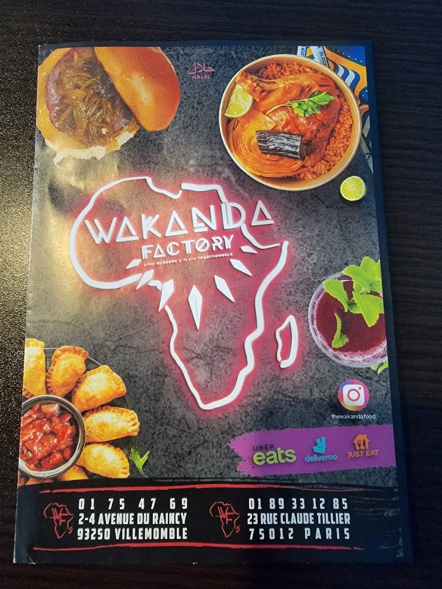 Wakanda factory Paris nation Photo Menu 10