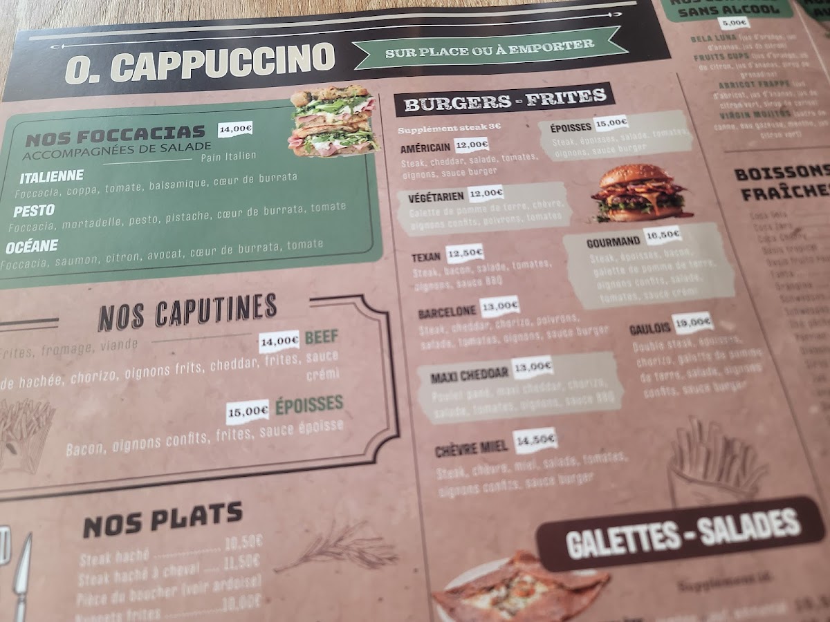 O Cappuccino Photo Menu 2