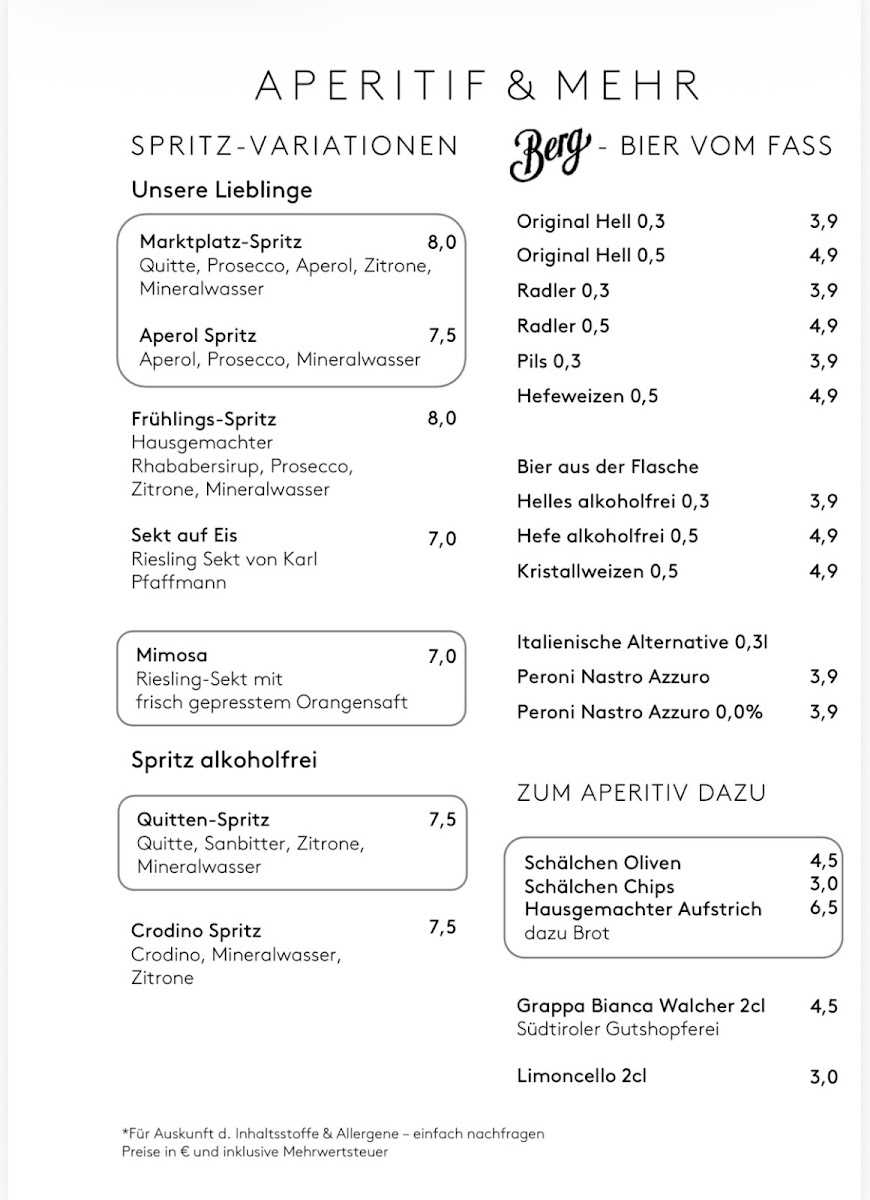 Café-Bar Marktschenke Photo Menu 2