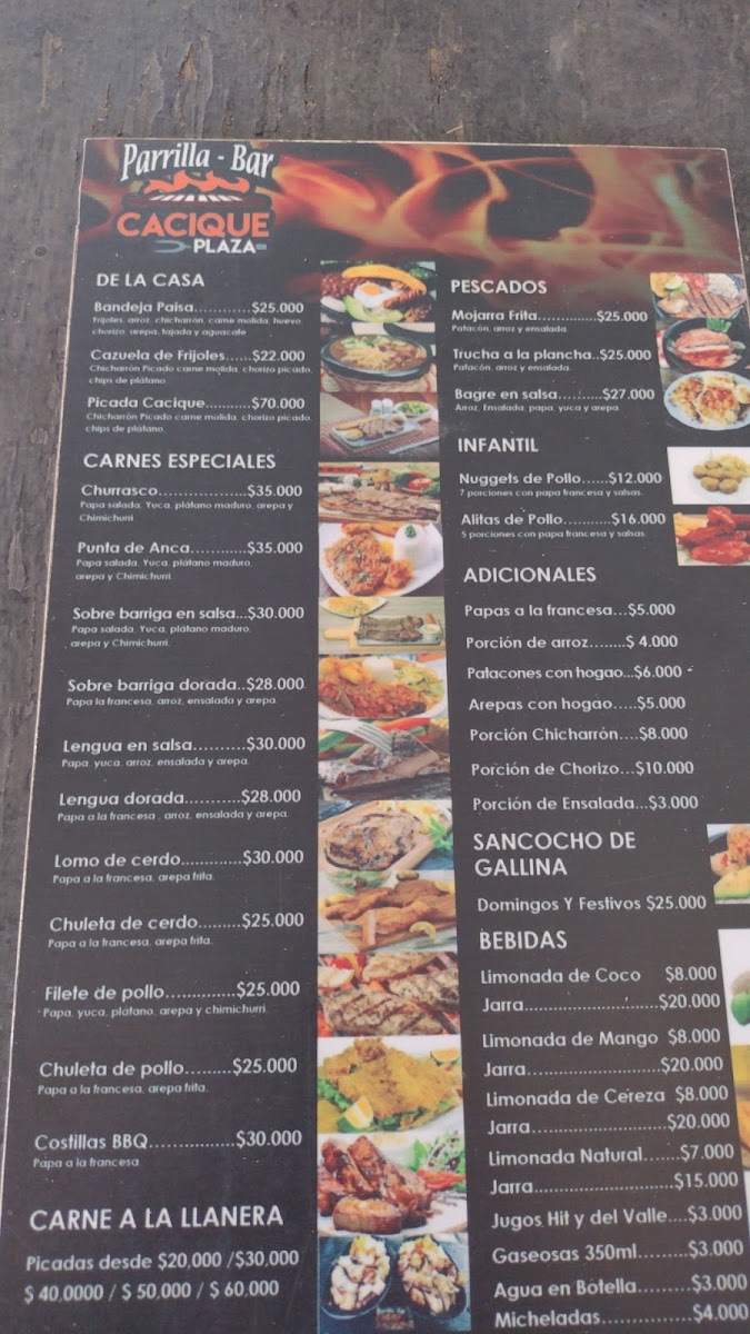 Cacique plaza Photo Menu 1