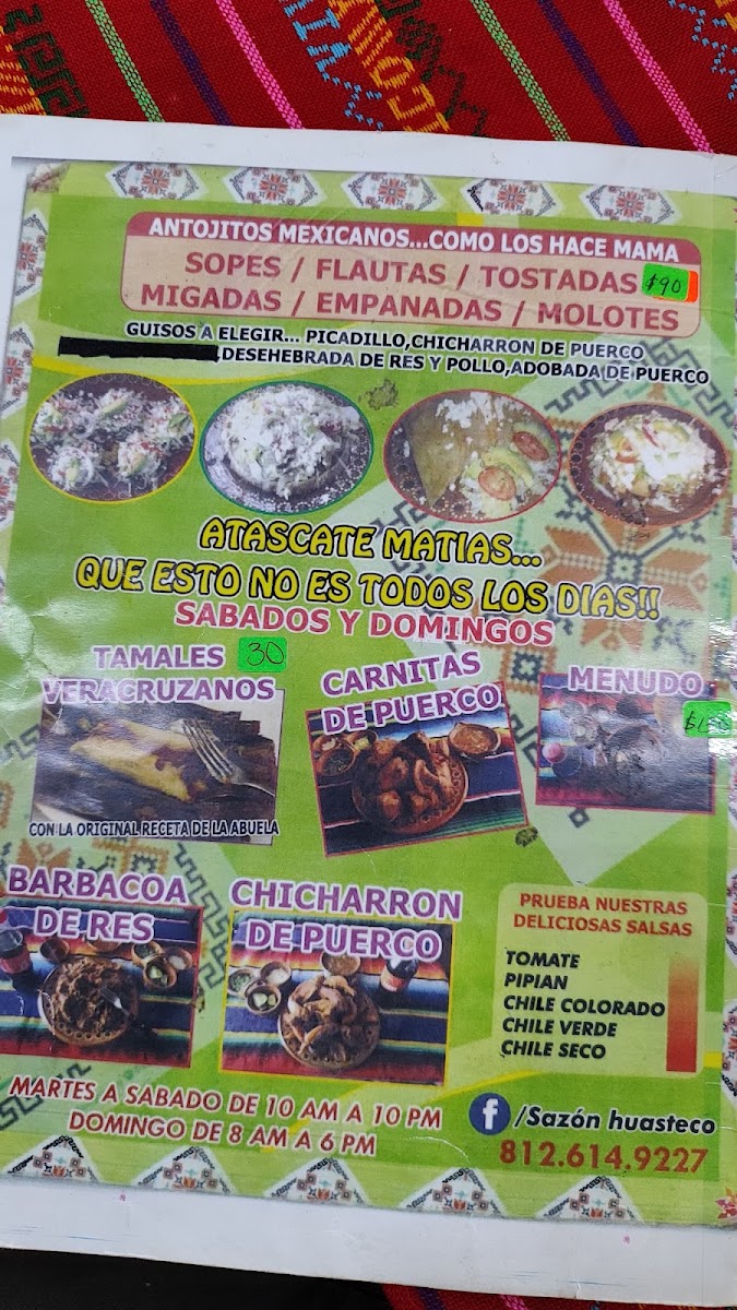Sazon huasteco Photo Menu 7