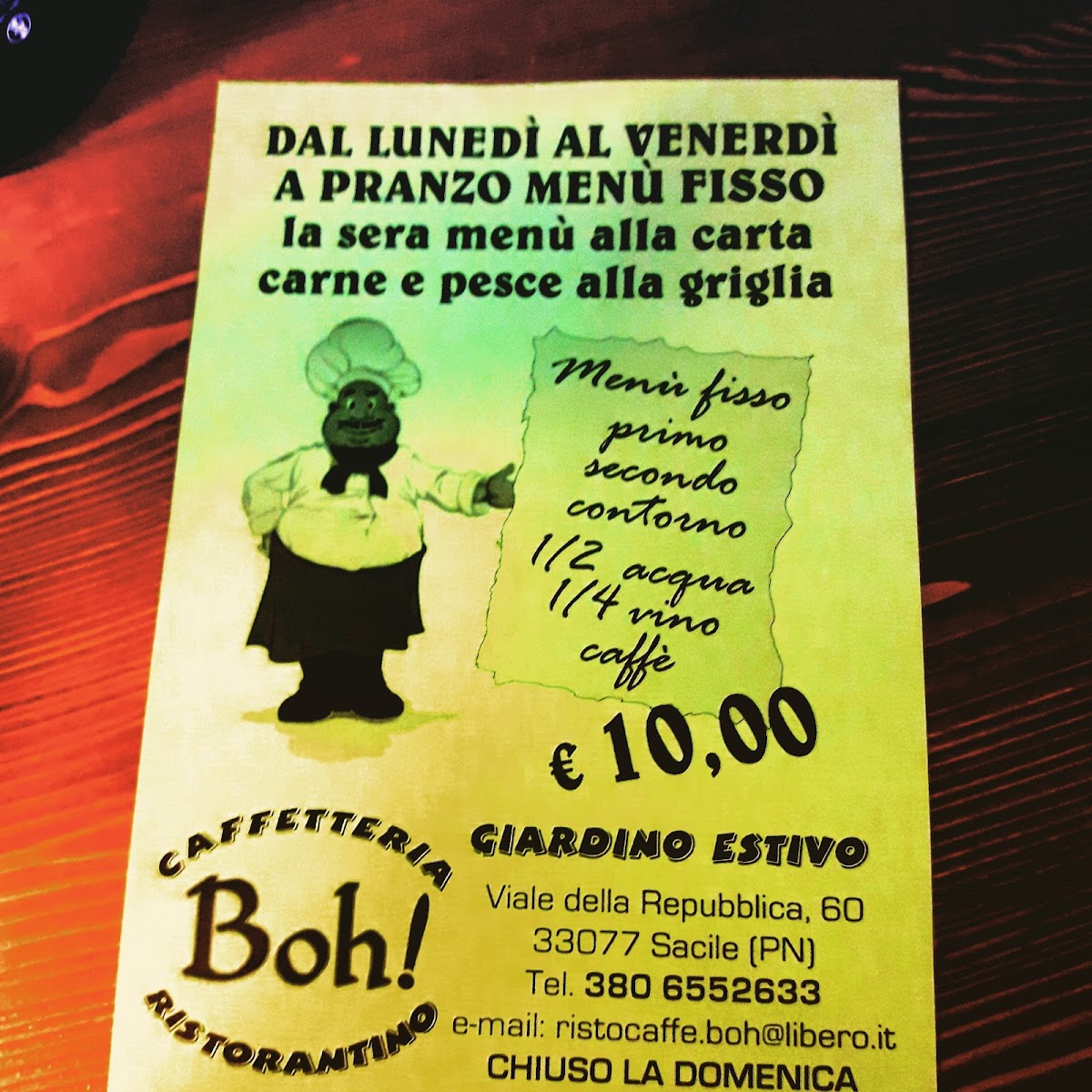 Ristorantino Boh di Skomina Massimo Photo Menu 2