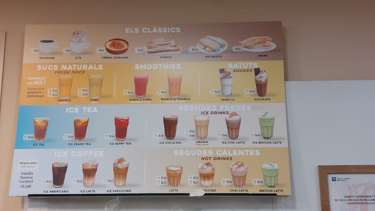 Petritxol Xocoa Photo Menu 10