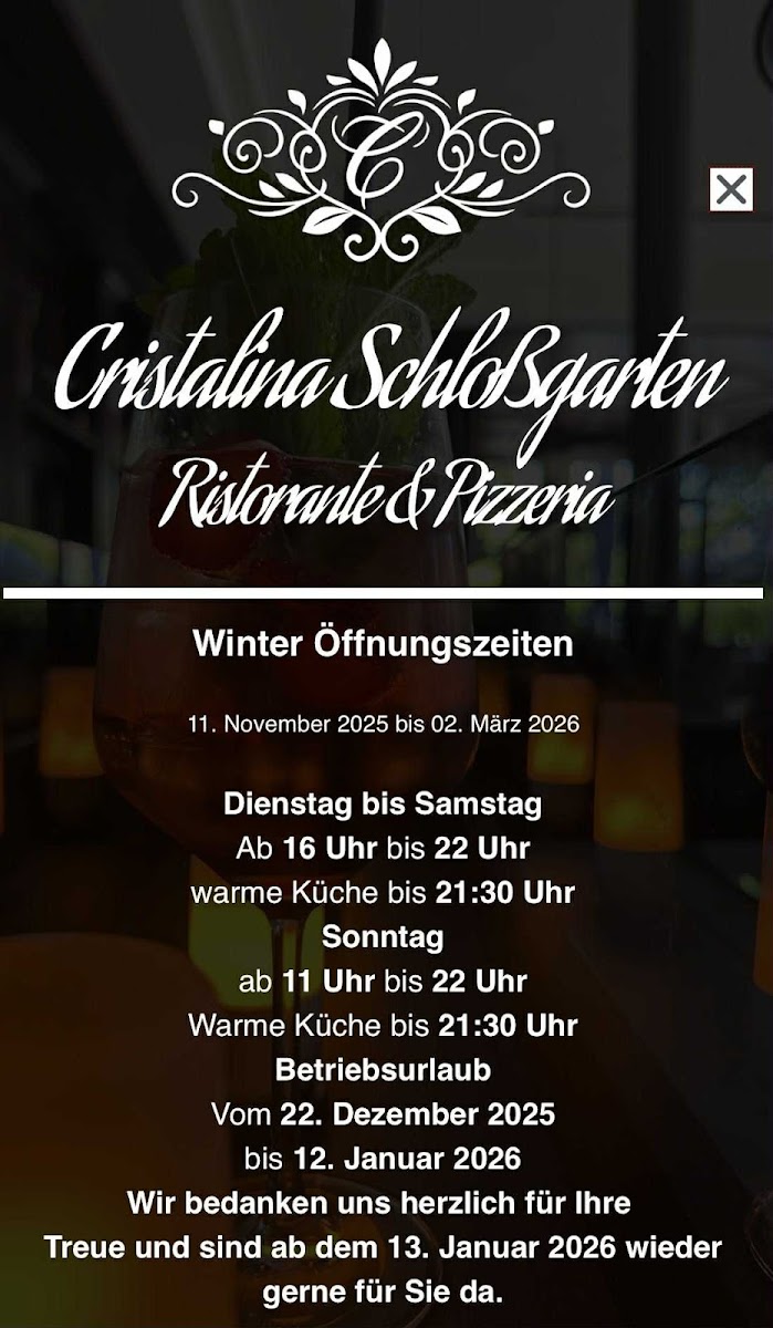 Cristalina Schlossgarten Restaurant & Pizzeria Photo 4