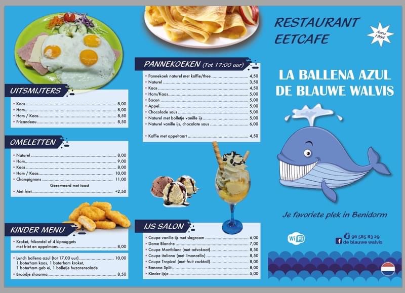 La Ballena Azul Photo Menu 2